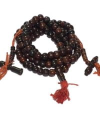 MALA TIBETAIN perles brun avec compteur