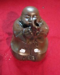 Brûle encens résine sur charbon Moine Shaolin terre cuite