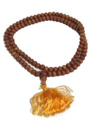 MALA  tibetain SANTAL BLANC devenu BOIS SACRE