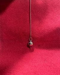 Pendule mini Luzi laiton chromé 16G