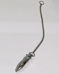 PENDULE EGYPTIEN DU NIL CHROME chaîne perlée