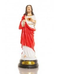 Statue en résine Sacré Coeur de Jésus - 30 cm