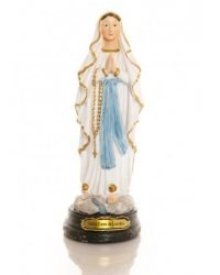 Statue en résine Notre-Dame de Lourdes - 20 cm