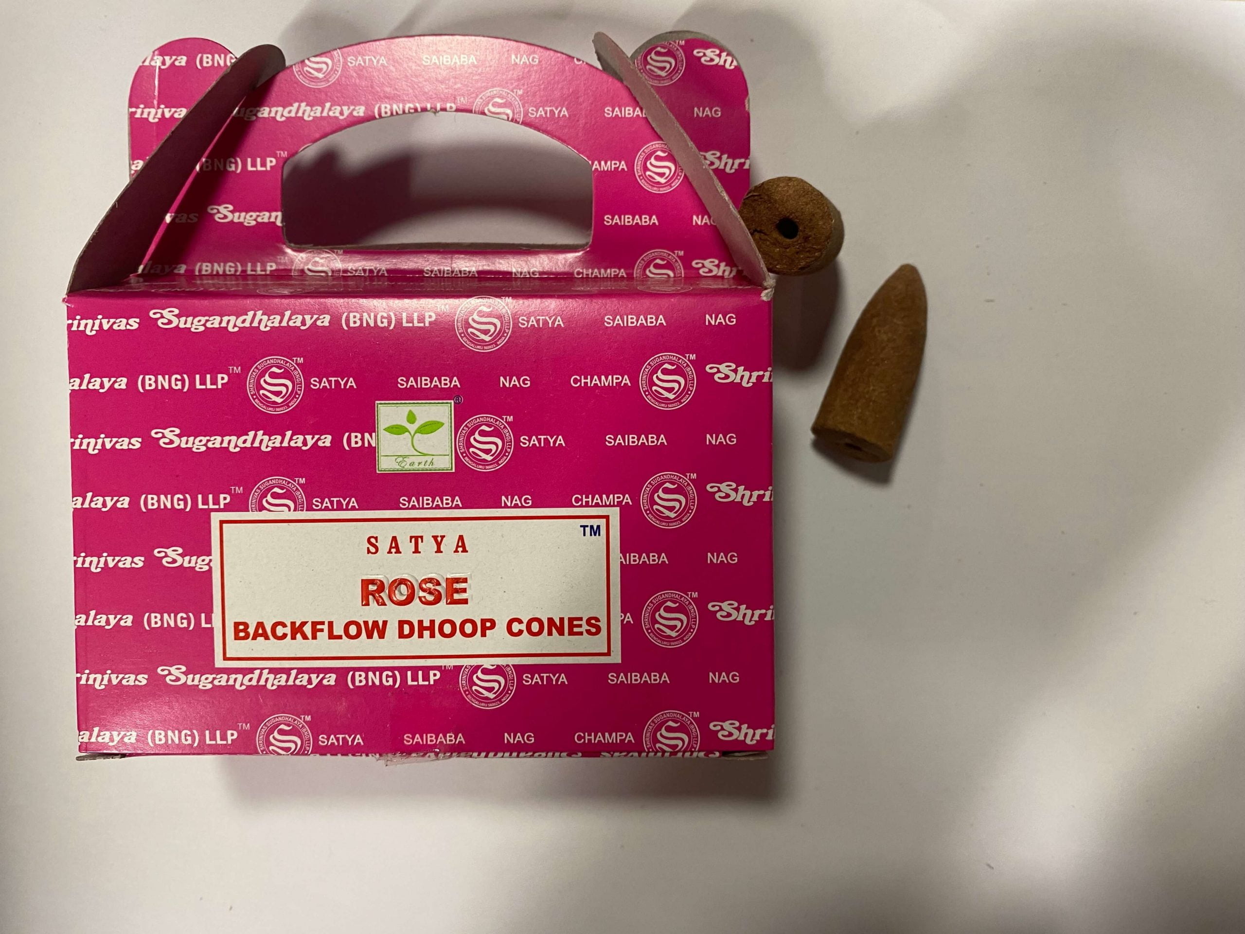 Cones encens backflow-Rose