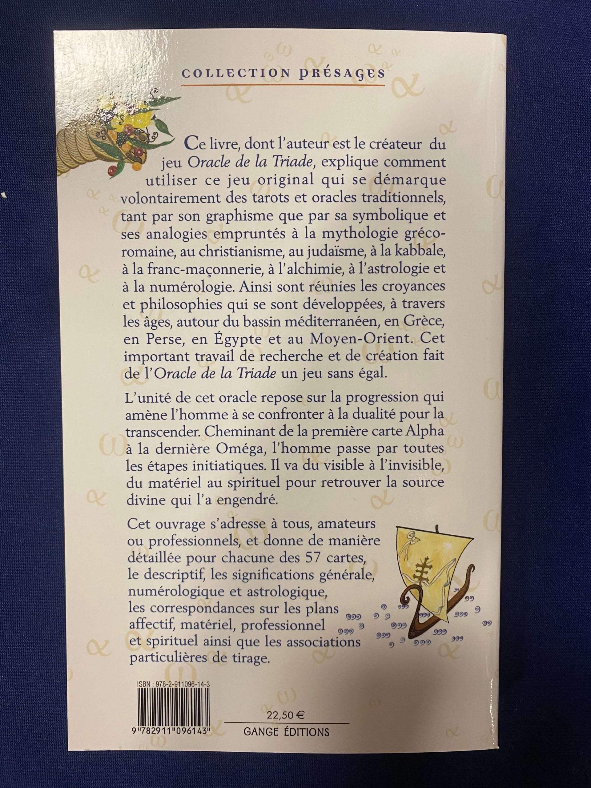 Oracle de la triade nouvelle édition -Dominike Duplaa -Gange éditions – Image 2