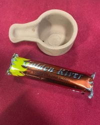 Porte encens en terre cuite