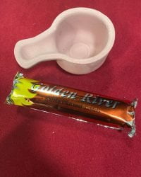 Porte encens en terre cuite rose