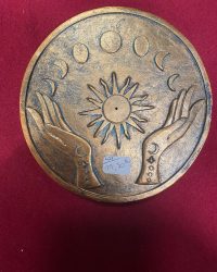 Porte encens wiccan 12CM diamètre et 1CM d'épaisseur