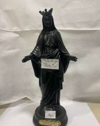 Statue chretienne de la vierge noire-30 cm