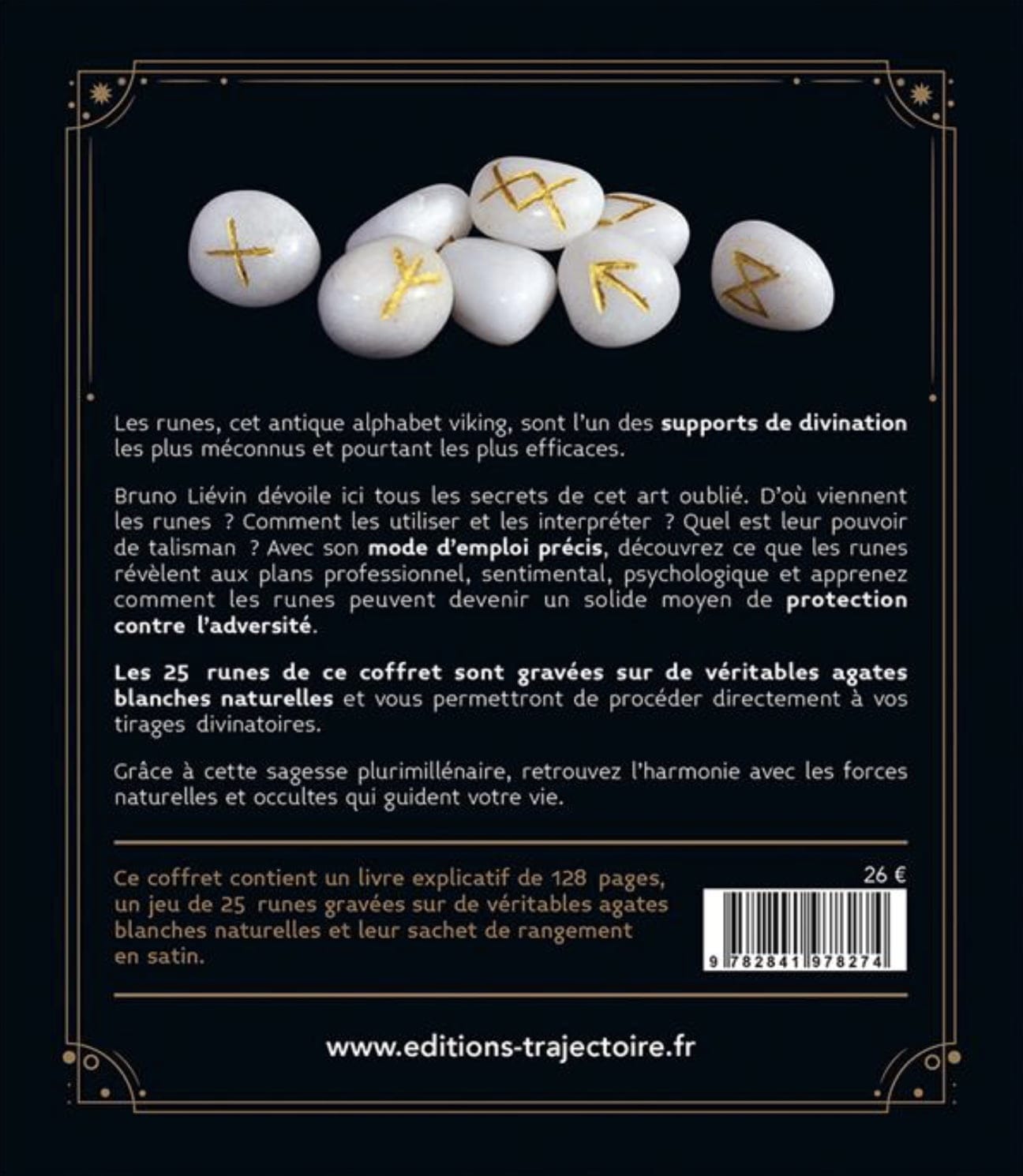 Les Runes - Le livre & 25 runes en agate - Coffret – Image 2