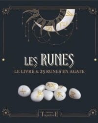 Les Runes - Le livre & 25 runes en agate - Coffret