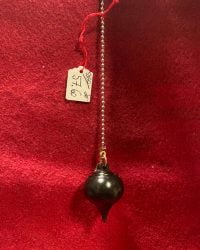 Pendule témoin ABBE MERMET en ébonite noire