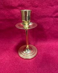 Bougeoir chandelier laiton massif - 12 cm