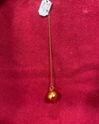 Goutte d'eau doré chaine anneau 20gr